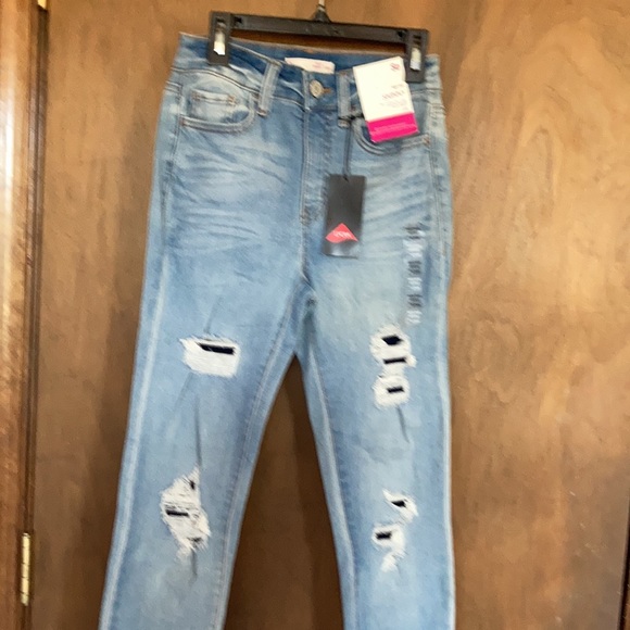 So Skinny jean High rise backed distressed jean with stretch & lycra size 1 / 25 - Picture 12 of 17